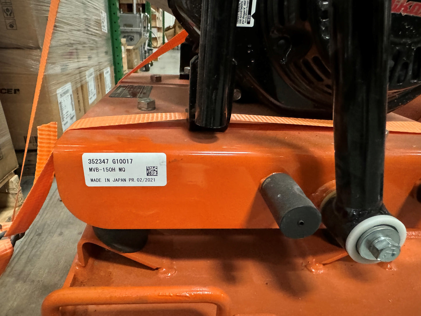 MVB150H Plate-Roller Honda GX160 22" wide